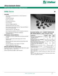 Datasheet SMBJ10CA manufacturer Littelfuse